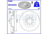 Brake Disc BG3832C Delphi