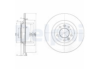 Brake Disc BG3836 Delphi