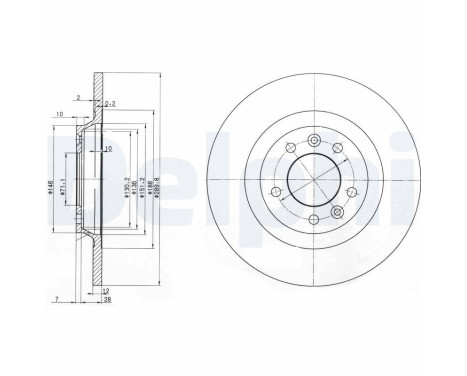 Brake Disc BG3836 Delphi