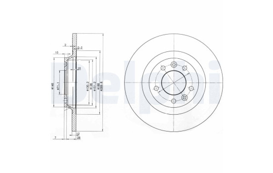 Brake Disc BG3836 Delphi