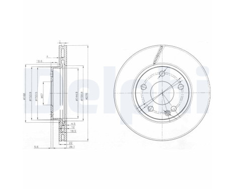 Brake Disc BG3845C Delphi