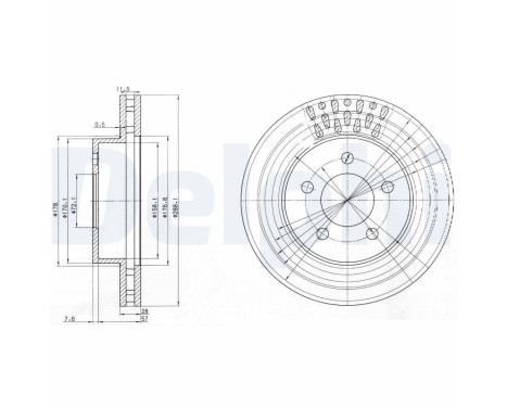 Brake Disc BG3846 Delphi