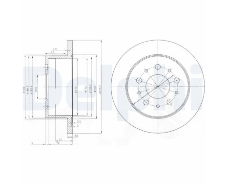 Brake Disc BG3853 Delphi