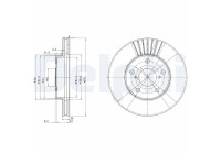 Brake Disc BG3856 Delphi