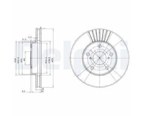 Brake Disc BG3856 Delphi