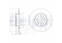 Brake Disc BG3857 Delphi