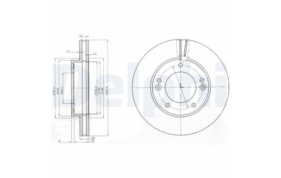 Brake Disc BG3858 Delphi