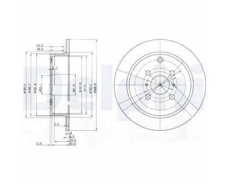 Brake Disc BG3867 Delphi