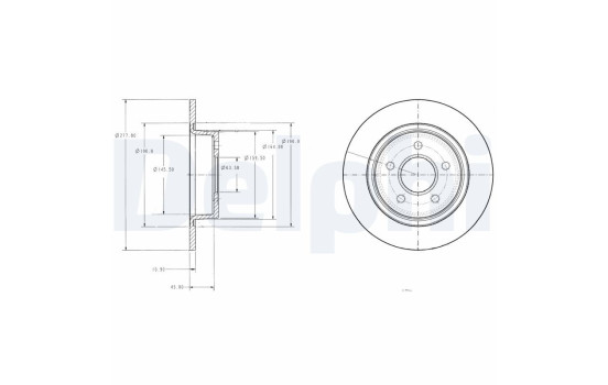 Brake Disc BG3873 Delphi