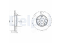 Brake Disc BG3874 Delphi