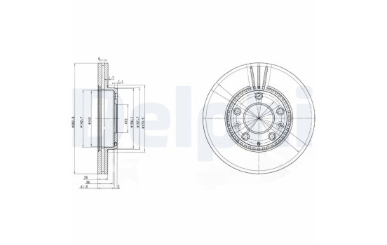 Brake Disc BG3874 Delphi