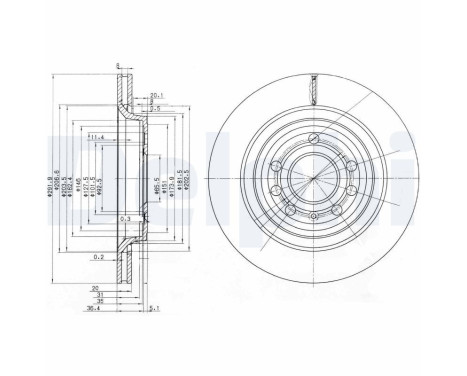 Brake Disc BG3886C Delphi