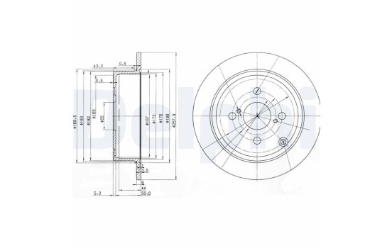 Brake Disc BG3889 Delphi
