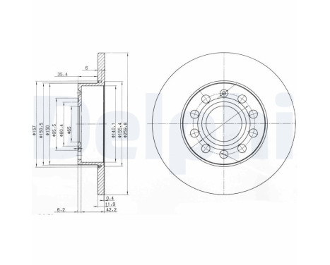 Brake Disc BG3890C Delphi