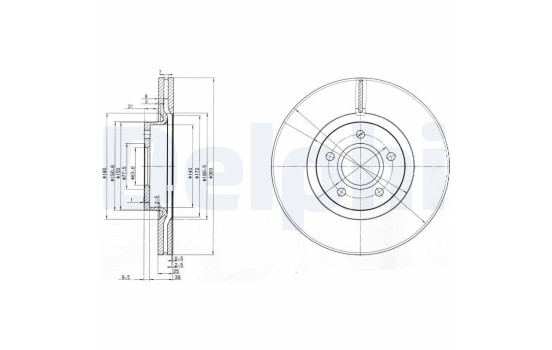 Brake Disc BG3895C Delphi