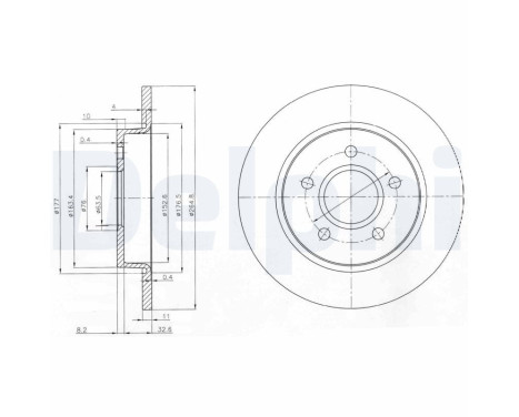 Brake Disc BG3896 Delphi