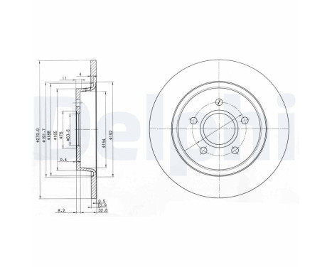 Brake Disc BG3897C Delphi