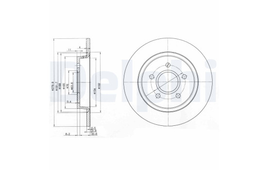 Brake Disc BG3897C Delphi
