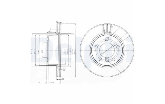 Brake Disc BG3899C Delphi