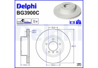 Brake Disc BG3900C Delphi