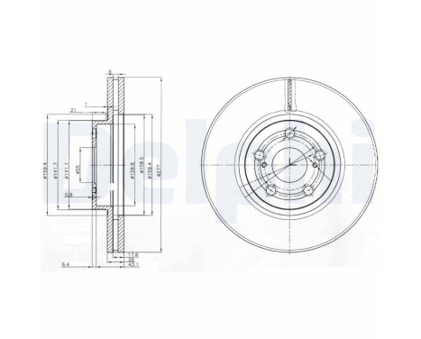 Brake Disc BG3913 Delphi