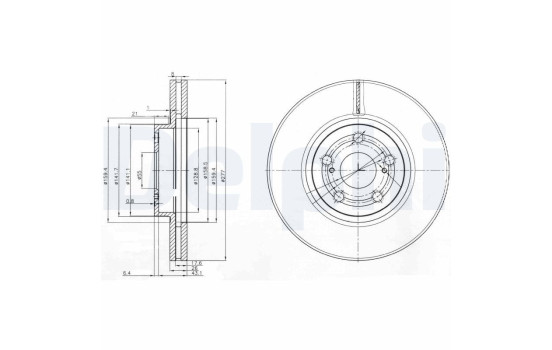 Brake Disc BG3913 Delphi