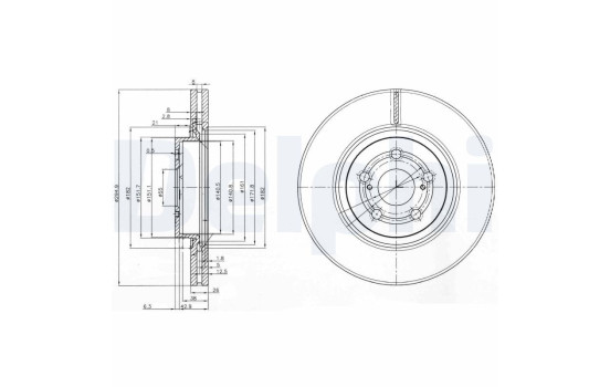 Brake Disc BG3914 Delphi