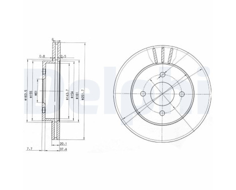 Brake Disc BG3932 Delphi