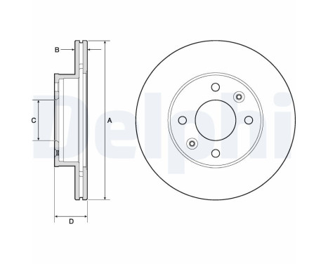 Brake Disc BG3935C Delphi