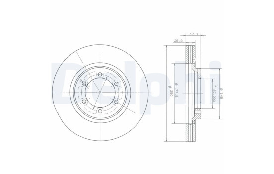 Brake Disc BG3936 Delphi