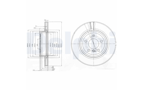 Brake Disc BG3938 Delphi