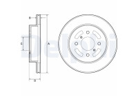 Brake Disc BG3941 Delphi