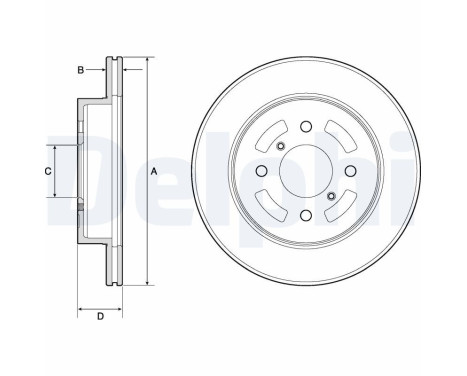 Brake Disc BG3941 Delphi