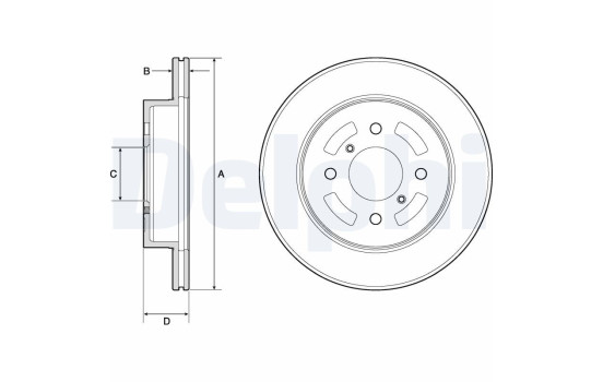Brake Disc BG3941 Delphi