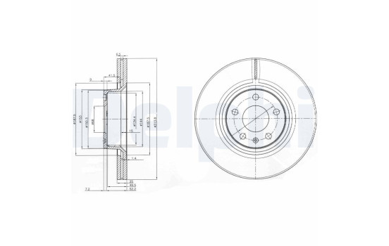 Brake Disc BG3942 Delphi