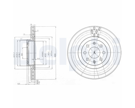 Brake Disc BG3944 Delphi