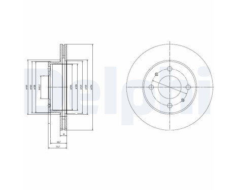 Brake Disc BG3946 Delphi