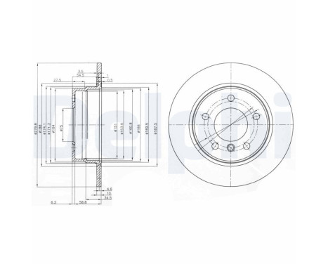 Brake Disc BG3948C Delphi