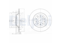 Brake Disc BG3956C Delphi