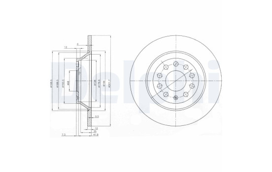 Brake Disc BG3956C Delphi