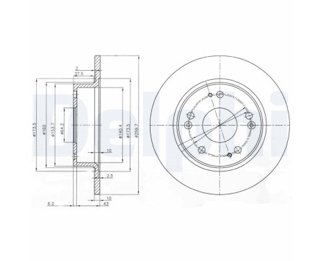 Brake Disc BG3964 Delphi