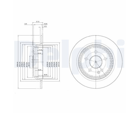 Brake Disc BG3969 Delphi