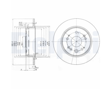Brake Disc BG3979 Delphi