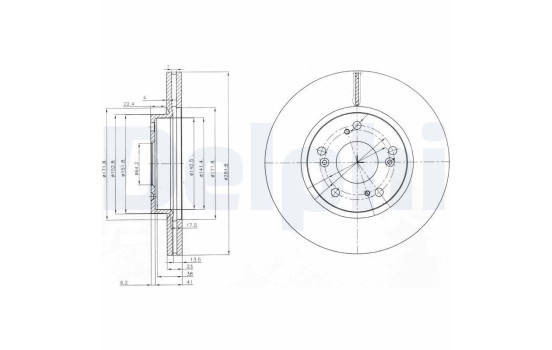 Brake Disc BG3980C Delphi