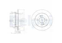 Brake Disc BG3981C Delphi