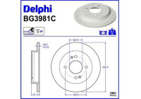 Brake Disc BG3981C Delphi