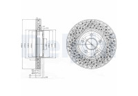 Brake disc BG3986 Delphi