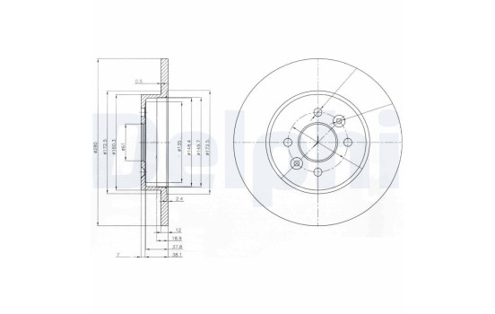 Brake Disc BG3992 Delphi
