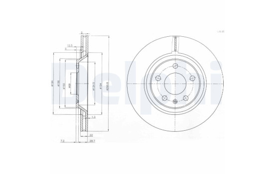 Brake Disc BG3997 Delphi