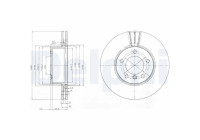 Brake Disc BG3998C Delphi
